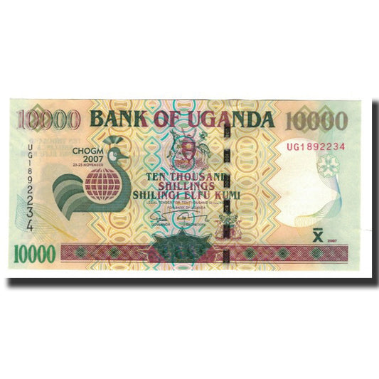 Banknot, 
  
  Uganda, 
  
  10