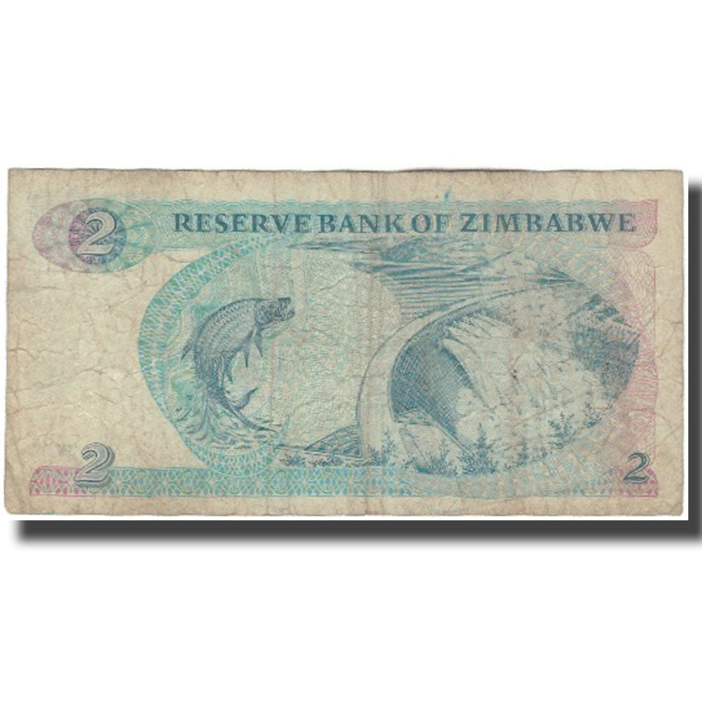 Banknot, 
  
  Zimbabve, 
  
  2 Dolar