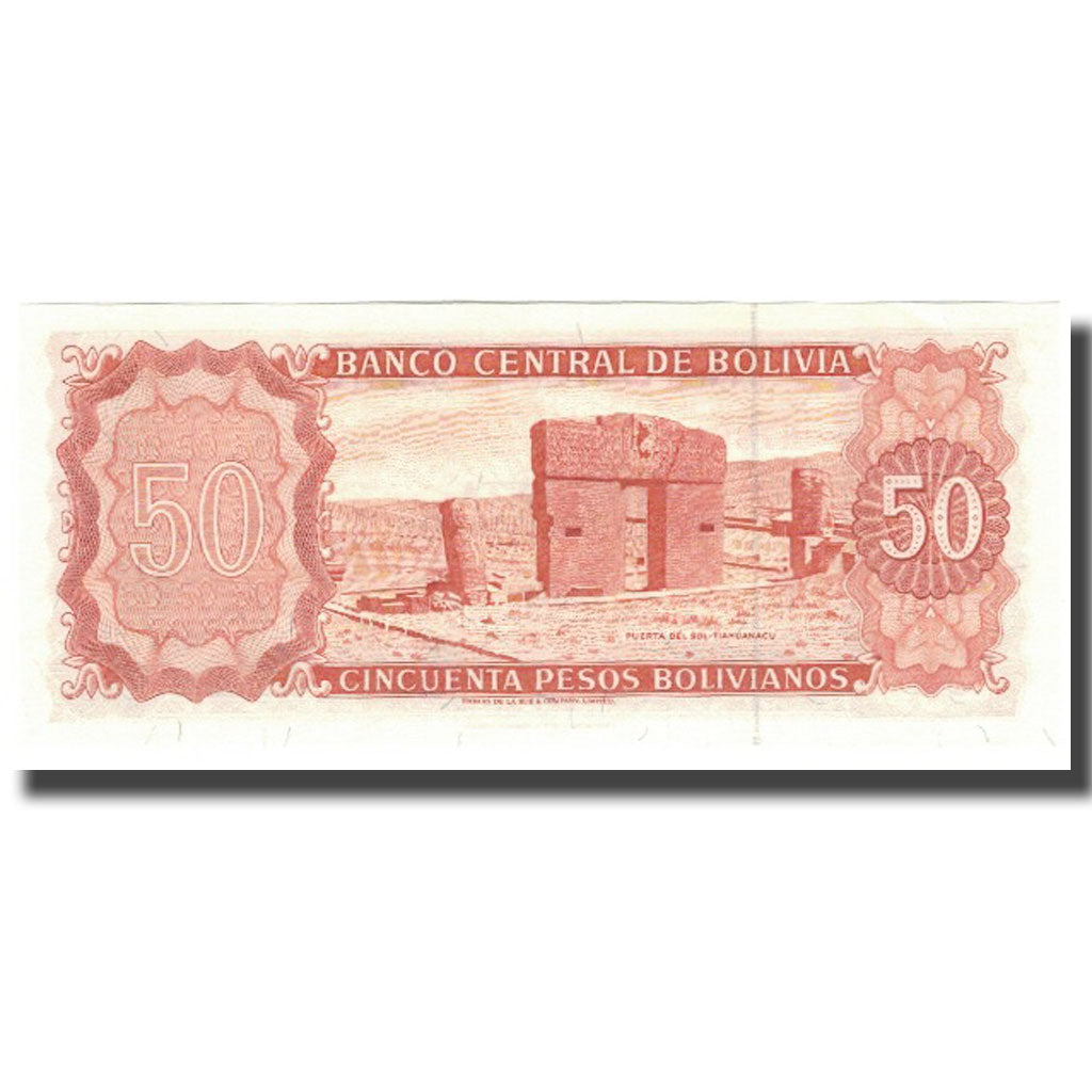 Banknot, 
  
  Bolivya, 
  
  50 Peso Bolivyano