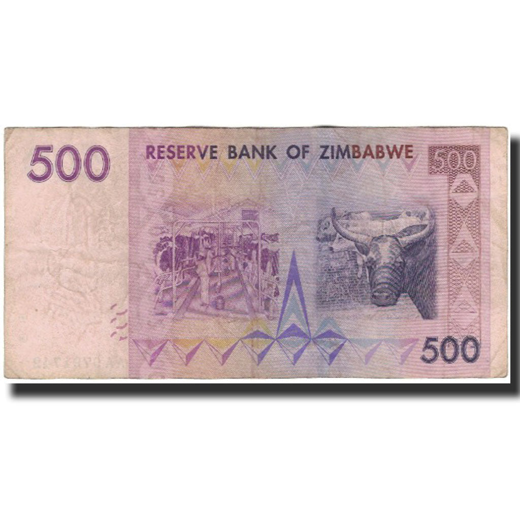 Banknot, 
  
  Zimbabve, 
  
  500 Dolar