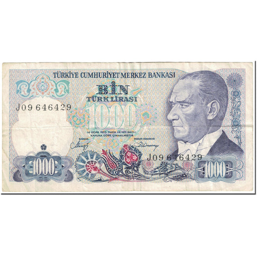 Banknot, 
  
  Hindi, 
  
  1000 lira