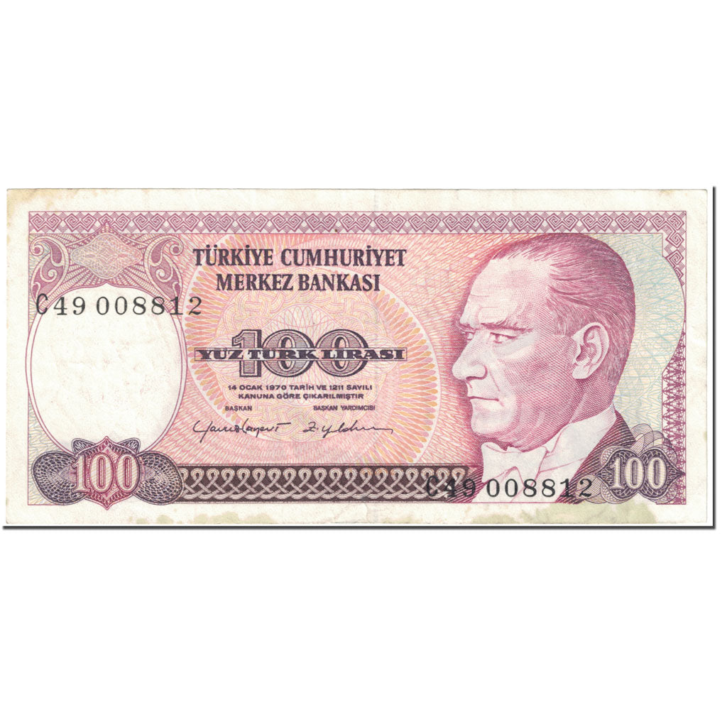 Banknot, 
  
  Hindi, 
  
  100 lira