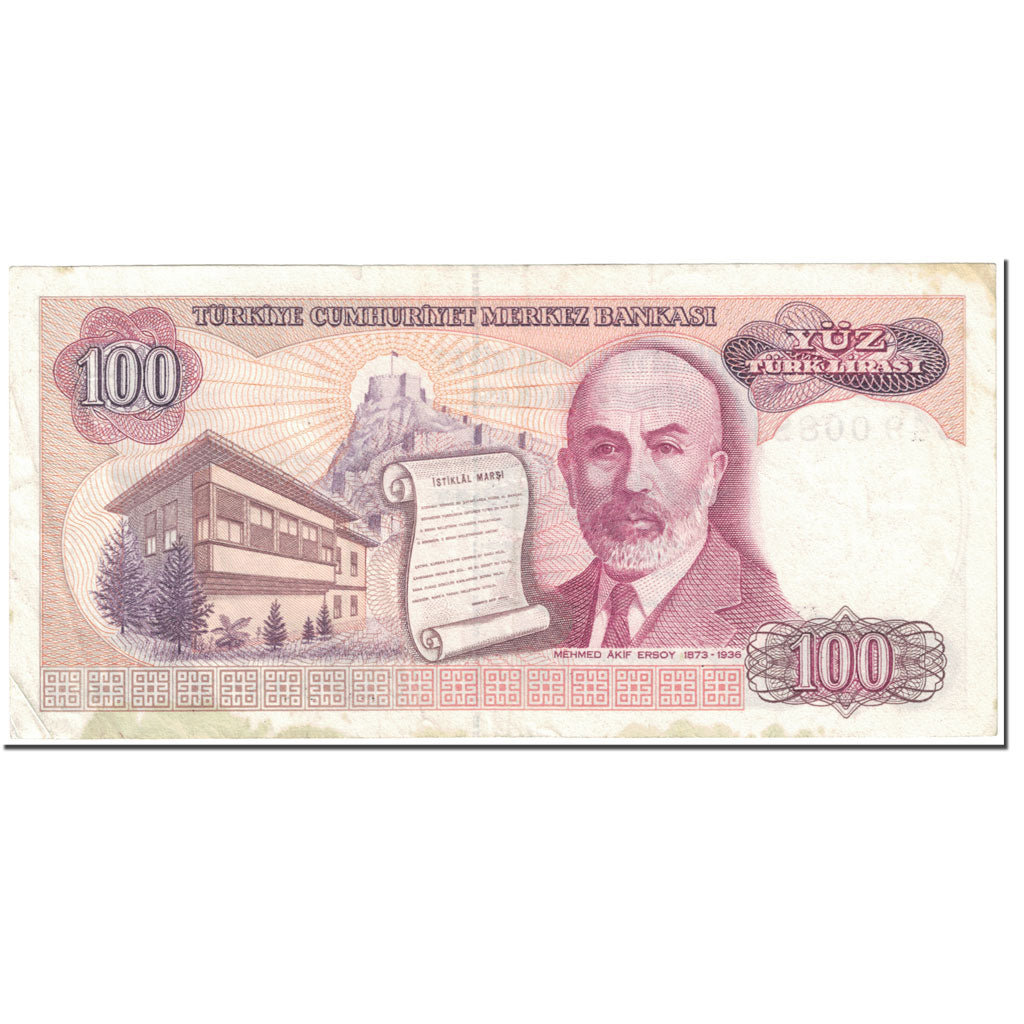 Banknot, 
  
  Hindi, 
  
  100 lira