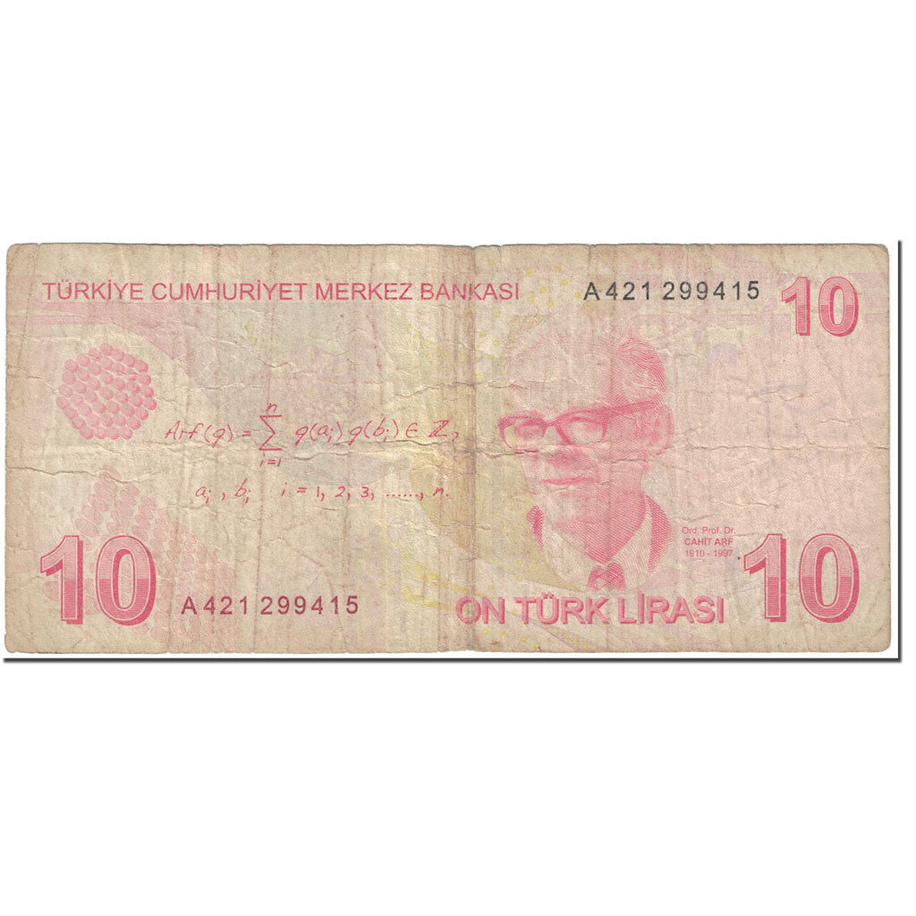 Banknot, 
  
  Hindi, 
  
  10 lira