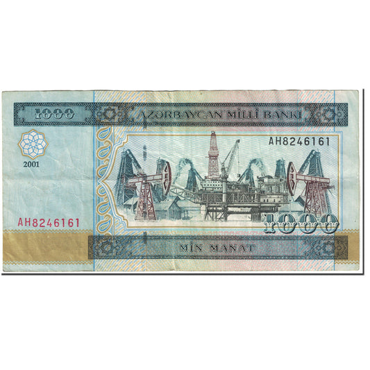 Banknot, 
  
  Azerbaycan, 
  
  1000 Manat