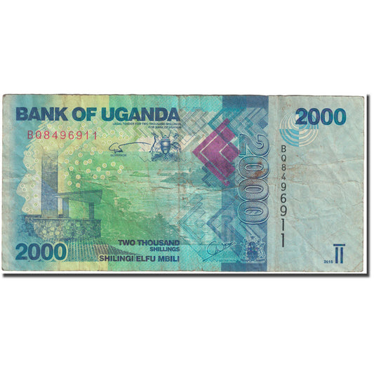 Banknot, 
  
  Uganda, 
  
  2000 Şilin