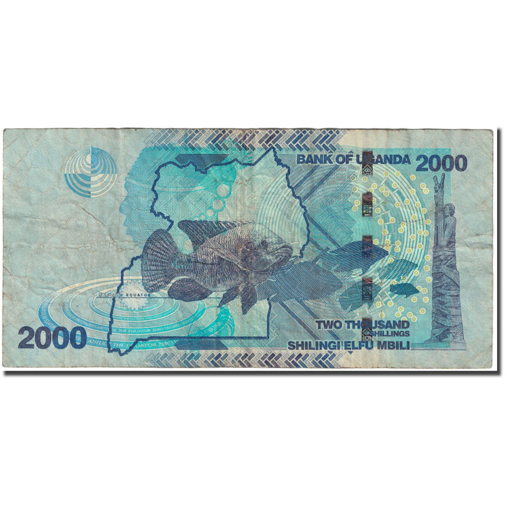 Banknot, 
  
  Uganda, 
  
  2000 Şilin