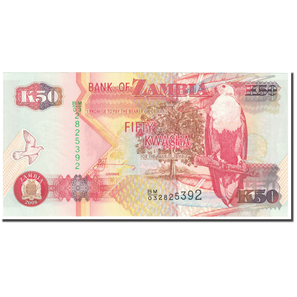 Banknot, 
  
  Zambiya, 
  
  50 Kvaça