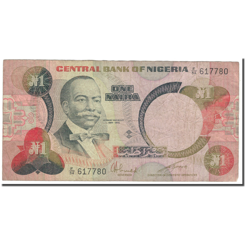 Banknot, 
  
  Nijerya, 
  
  1 Naira