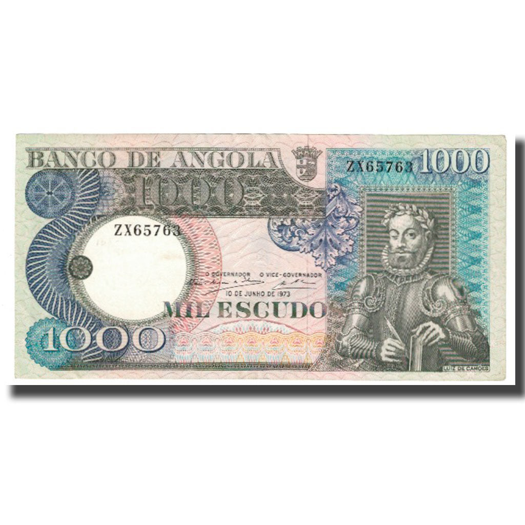 Banknot, 
  
  Angola, 
  
  1000 Escudo