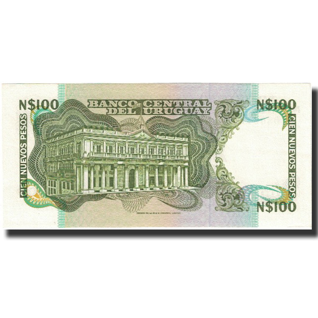 Banknot, 
  
  Uruguay, 
  
  100 Nuevos Peso