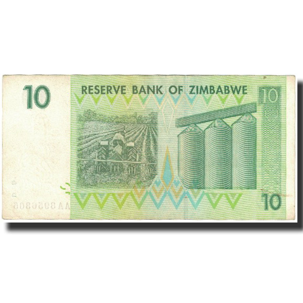 Banknot, 
  
  Zimbabve, 
  
  10 Dolar