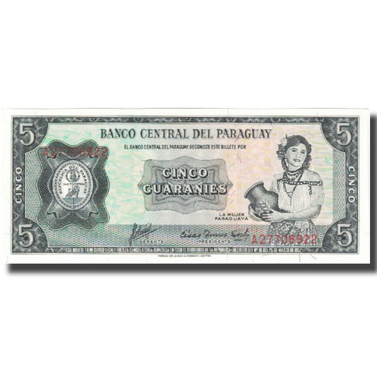 Banknot, 
  
  Paraguay, 
  
  5 Garanti