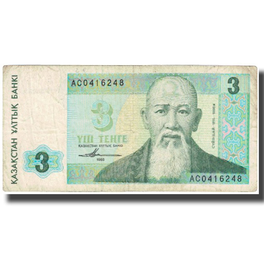 Banknot, 
  
  Kazakistan, 
  
  3 tenge