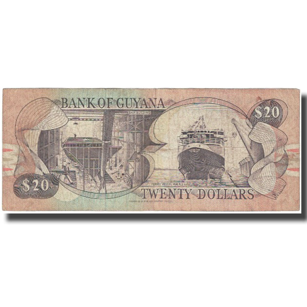 Banknot, 
  
  Guyana, 
  
  20 Dolar