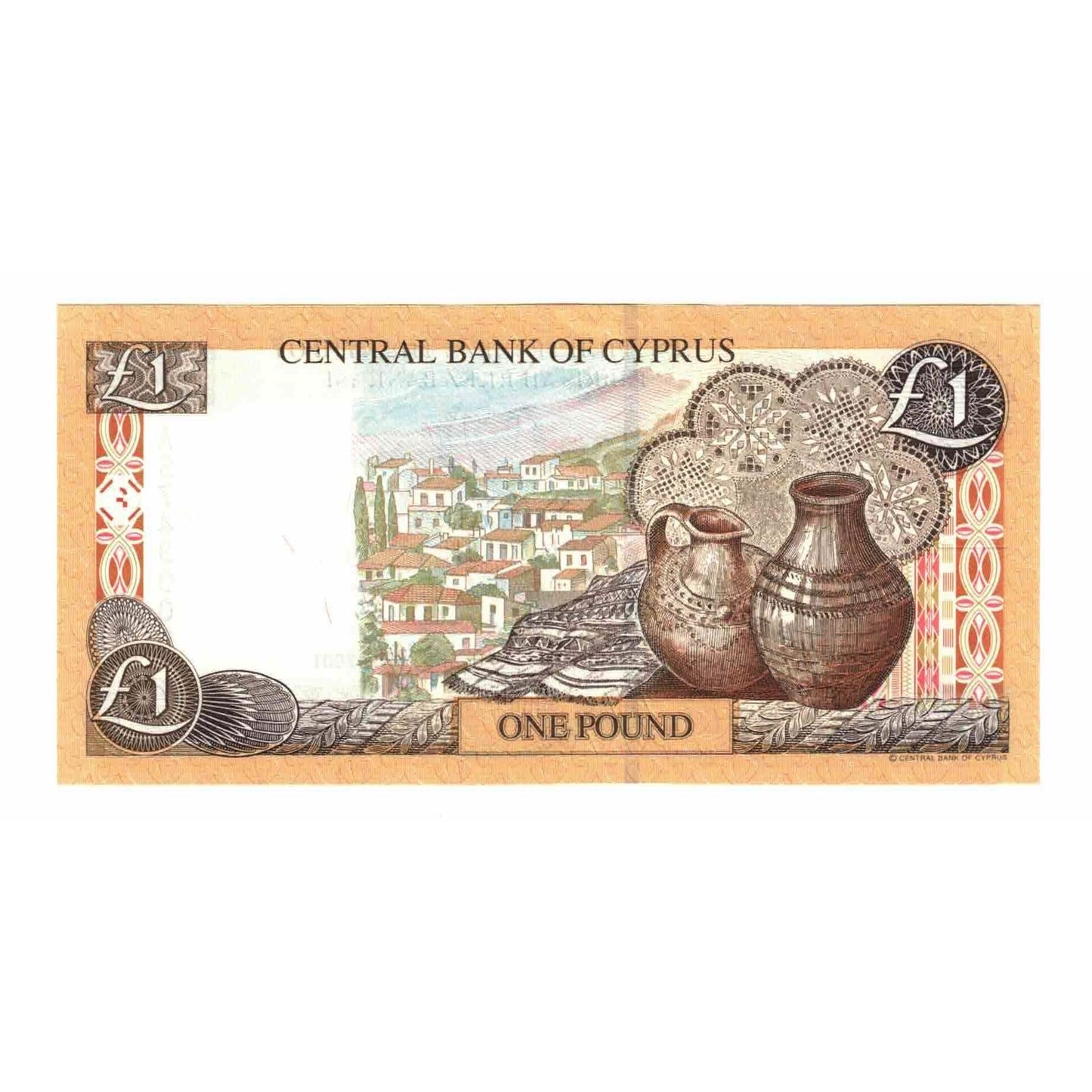 Banknot, 
  
  Kıbrıs, 
  
  1 pound