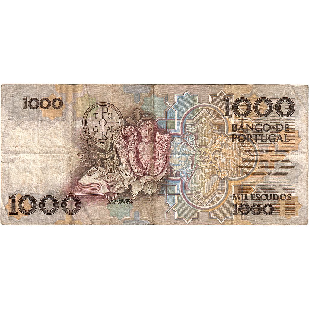 Banknot, 
  
  Portekiz, 
  
  1000 Escudo