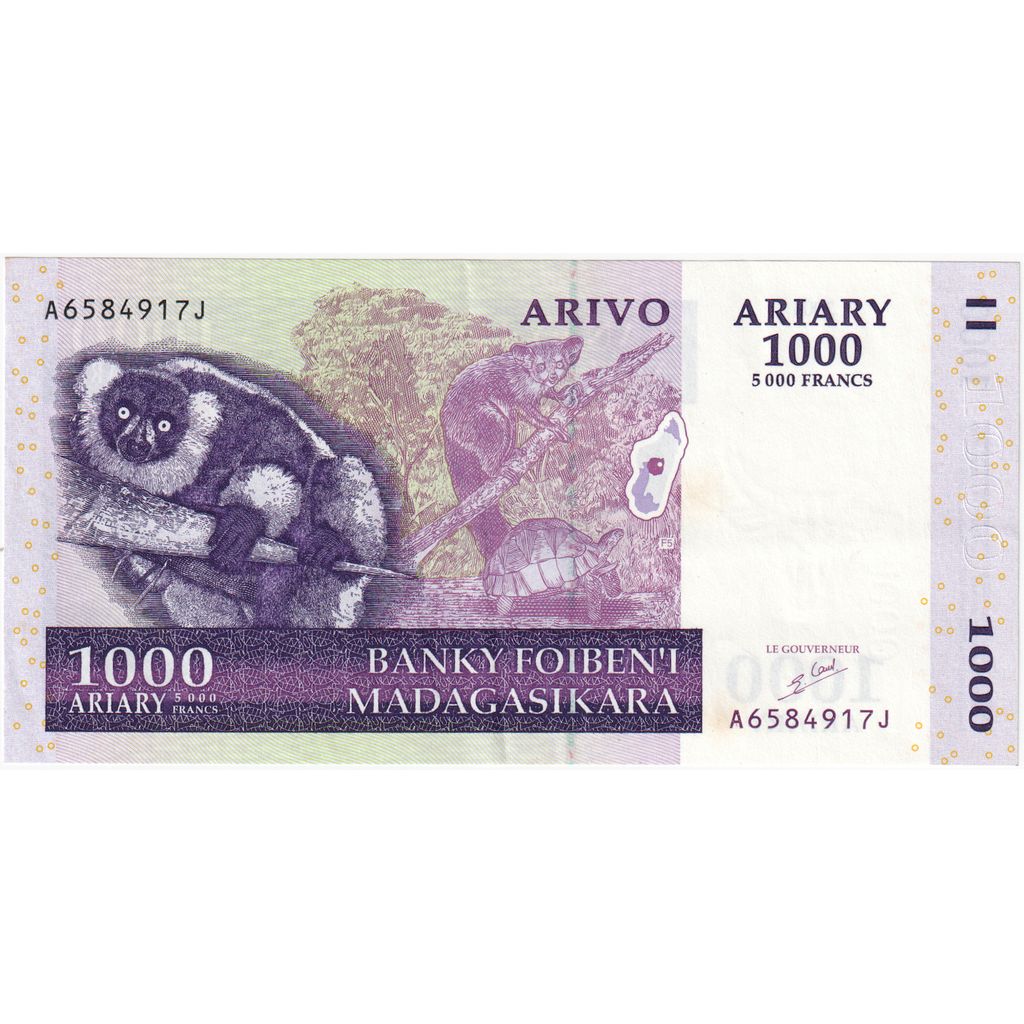 Madagaskar, 
  
  1000 Ariary, 
  
  2004