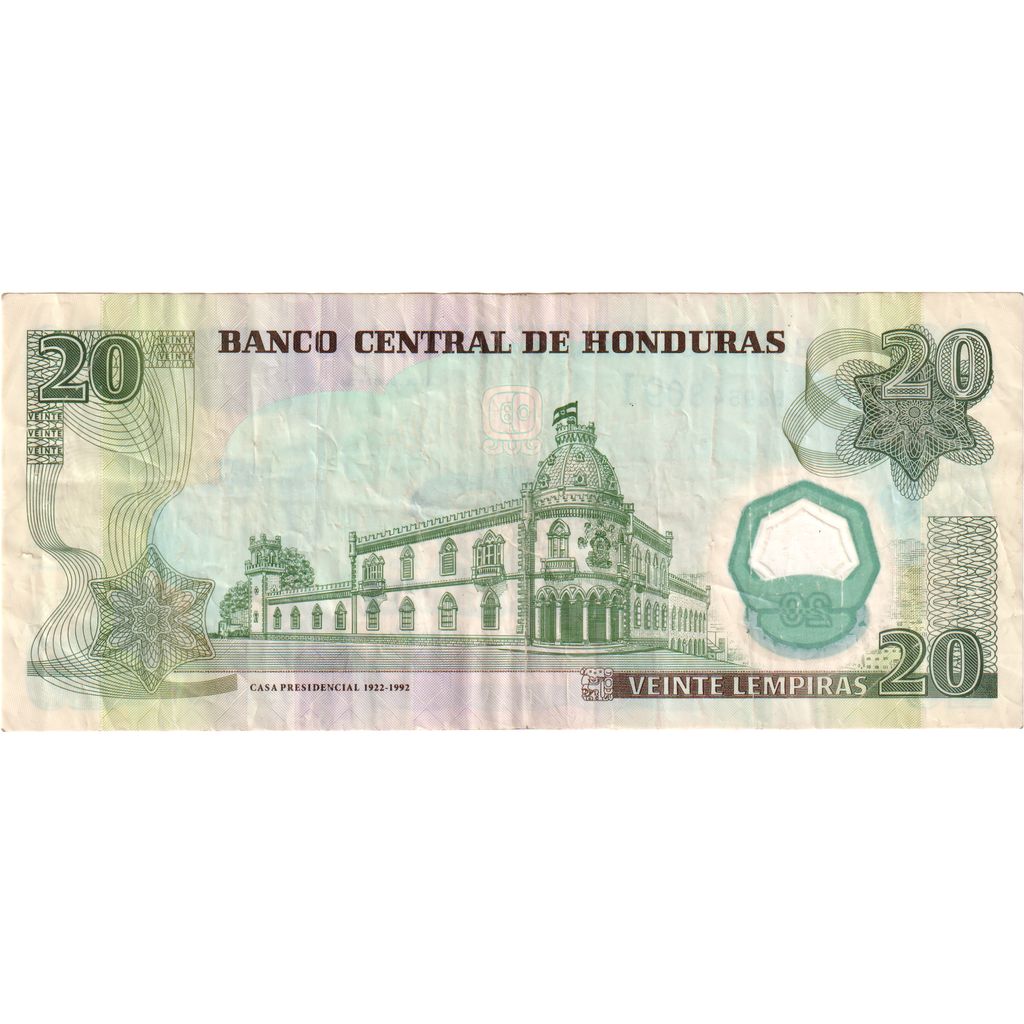 Honduras, 
  
  20 Lempira, 
  
  2008