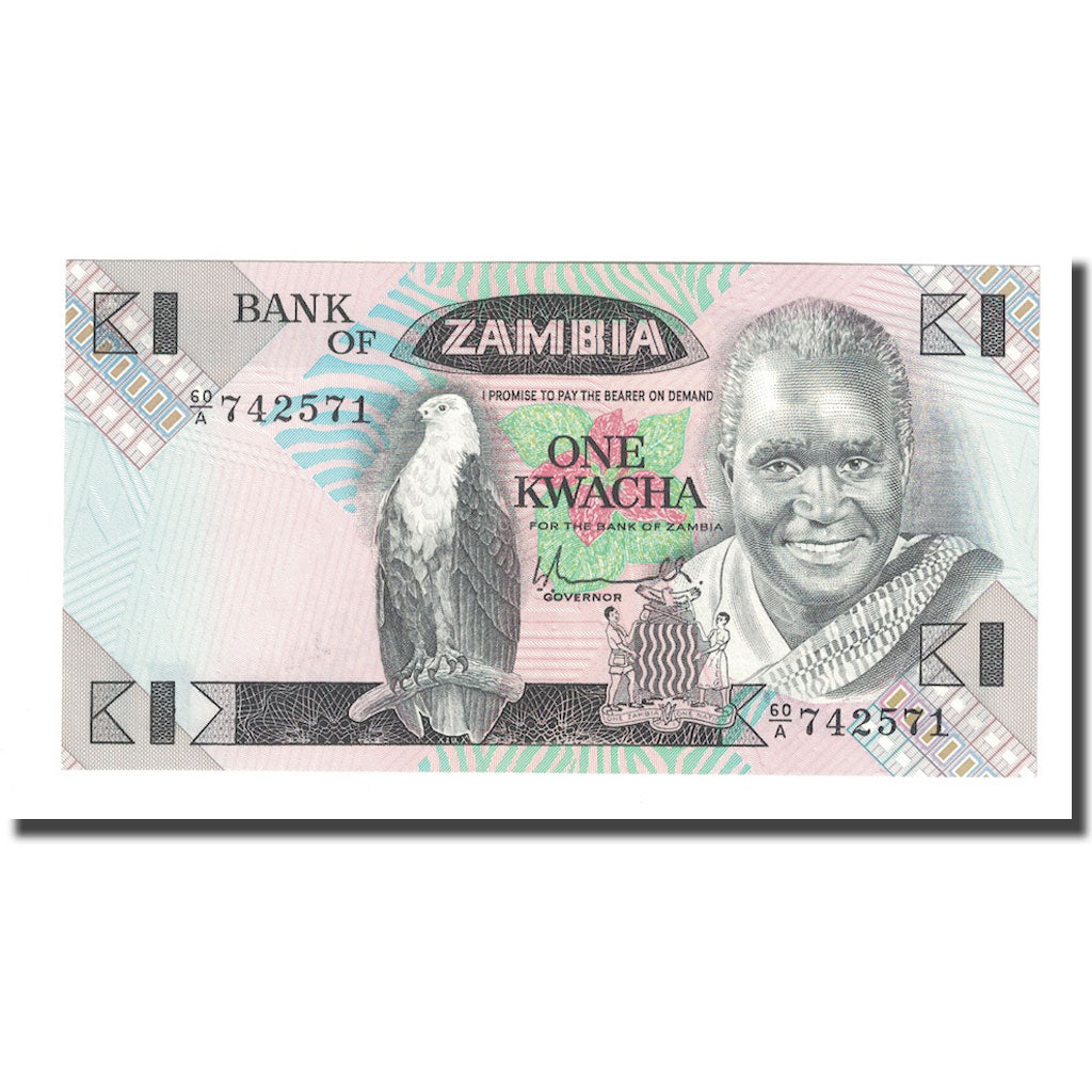 Banknot, 
  
  Zambiya, 
  
  1 Kvaça