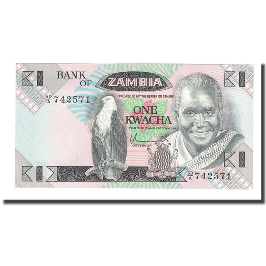 Banknot, 
  
  Zambiya, 
  
  1 Kvaça