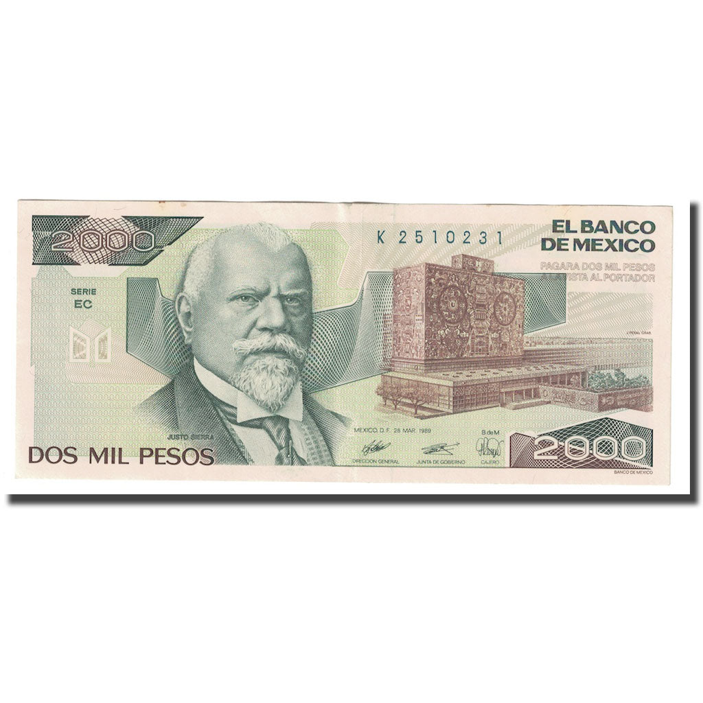 Banknot, 
  
  Meksika, 
  
  2000 Peso