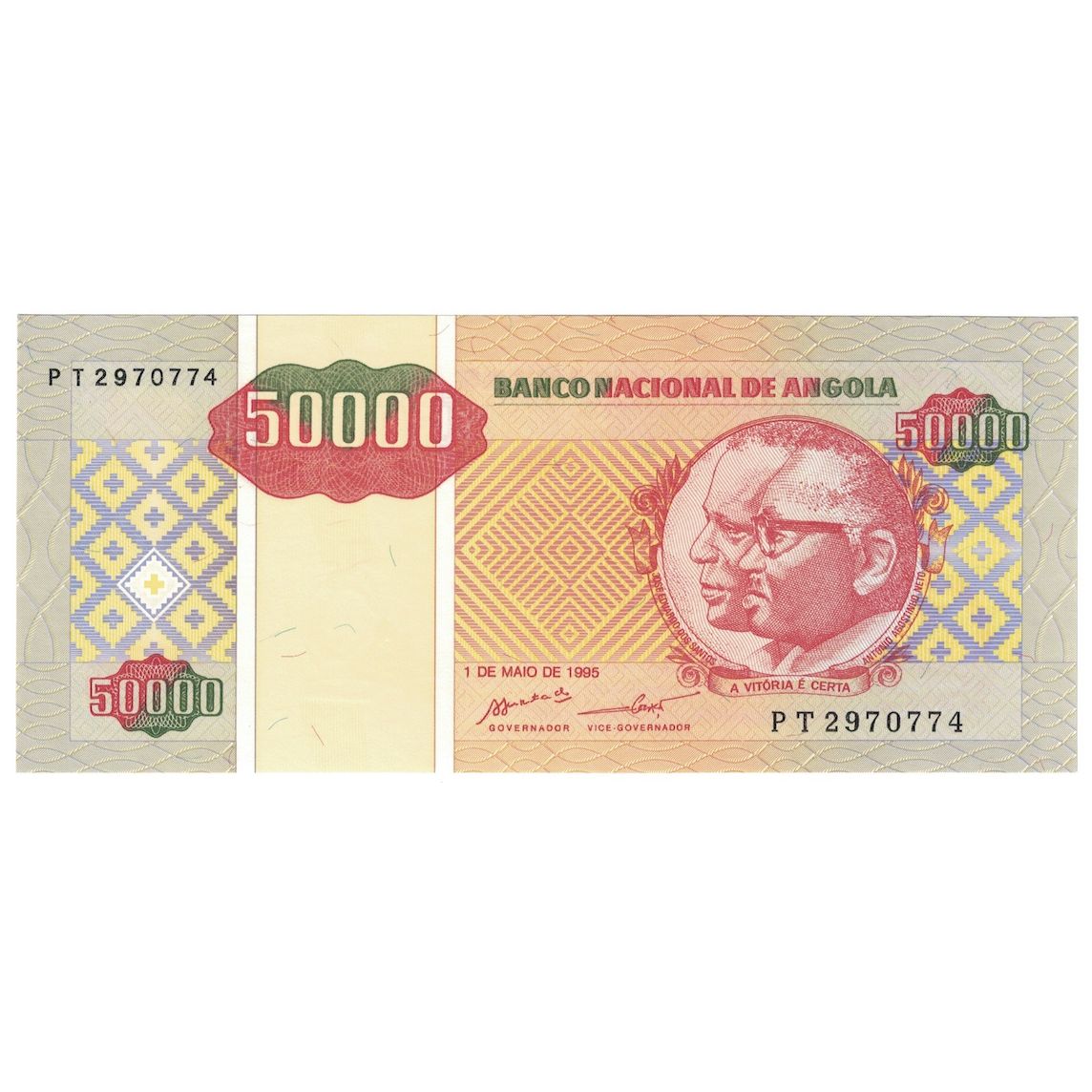 Banknot, 
  
  Angola, 
  
  50