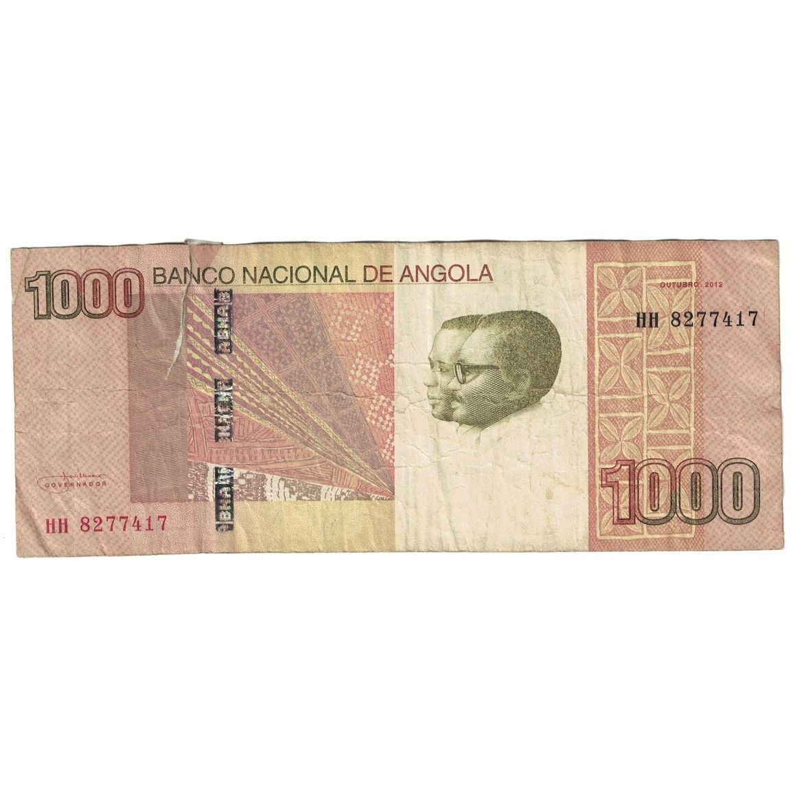 Banknot, 
  
  Angola, 
  
  500 Kwanza