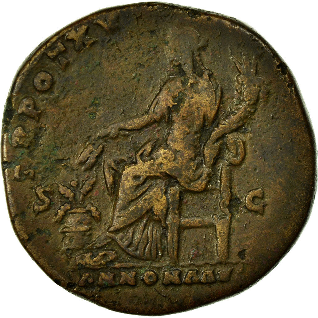 Antoninus Pius, 
  
  Sestertius, 
  
  Bakır