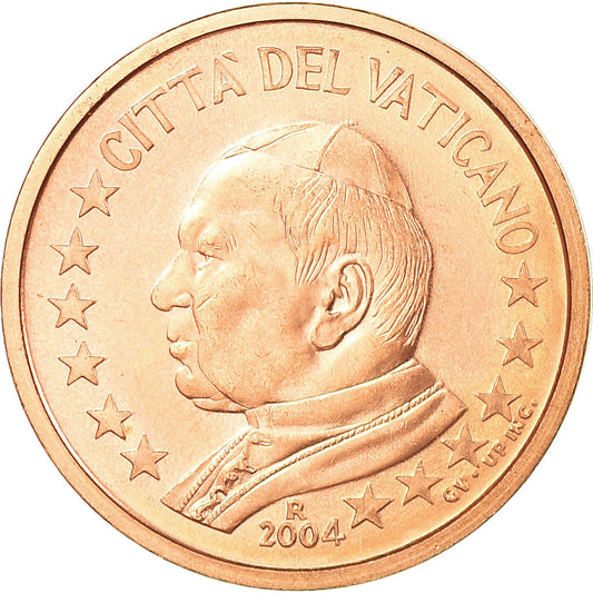 Vatikan, 
  
  2 Euro Cent, 
  
  2004