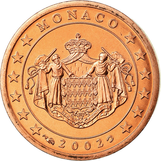 Monako, 
  
  2 Euro Cent, 
  
  2002