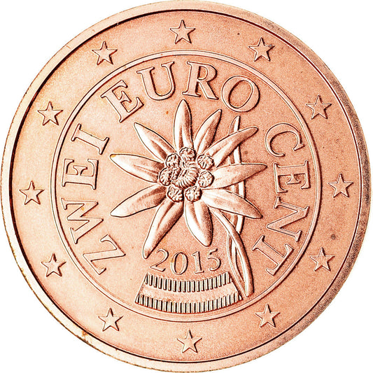 Avusturya, 
  
  2 Euro Cent, 
  
  2015