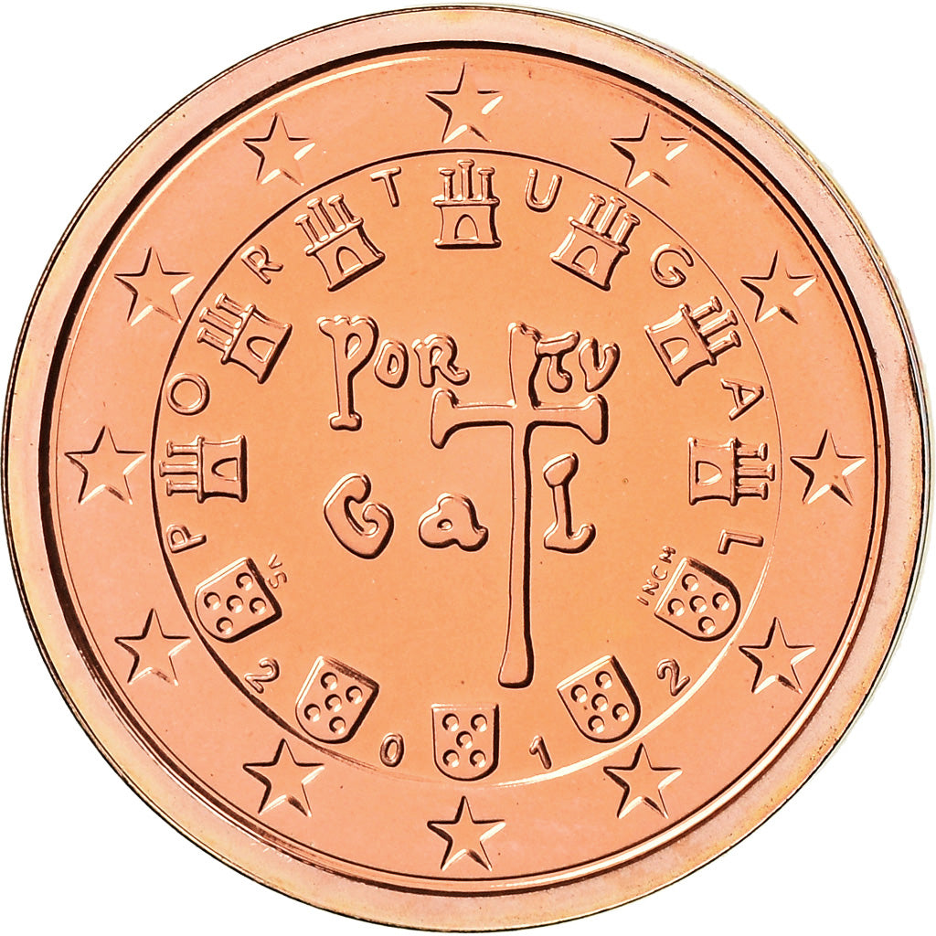 Portekiz, 
  
  2 Euro Cent, 
  
  2012