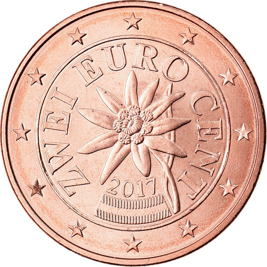 Avusturya, 
  
  2 Euro Cent, 
  
  2017