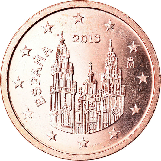 İspanya, 
  
  2 Euro Cent, 
  
  2013