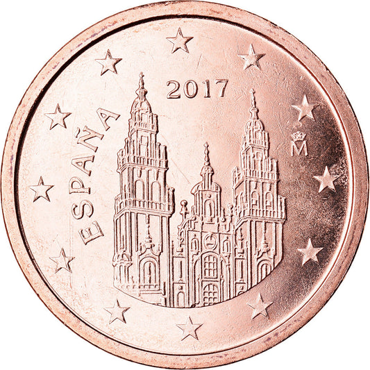 İspanya, 
  
  2 Euro Cent, 
  
  2017