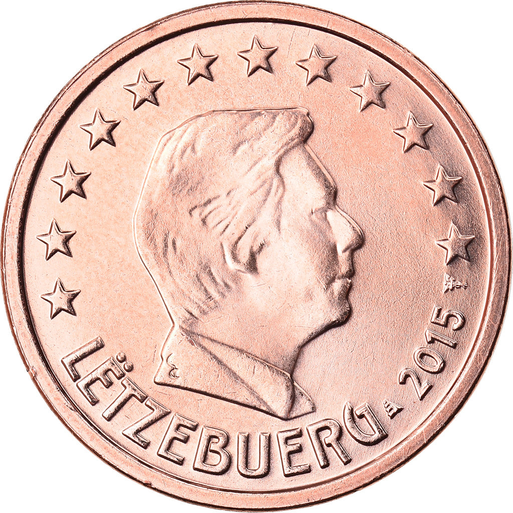 Lüksemburg, 
  
  2 Euro Cent, 
  
  2015