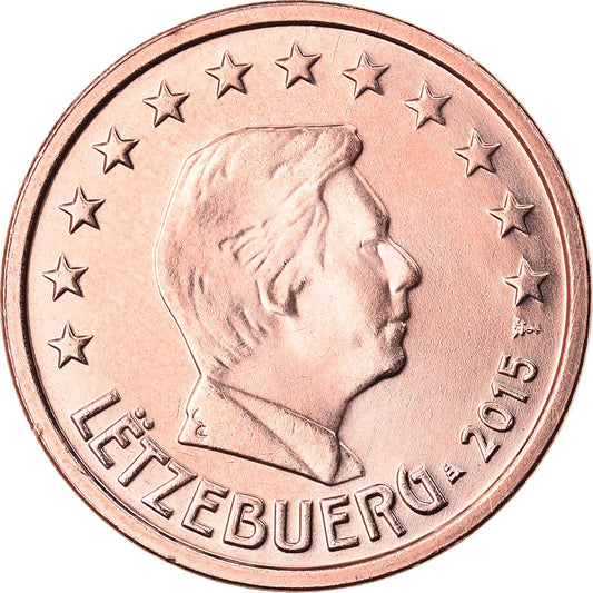 Lüksemburg, 
  
  2 Euro Cent, 
  
  2015