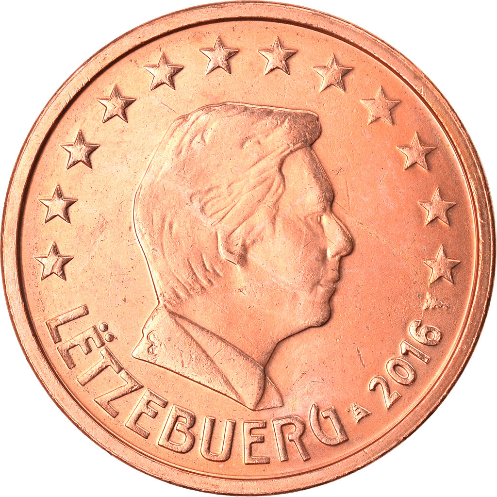 Lüksemburg, 
  
  2 Euro Cent, 
  
  2016