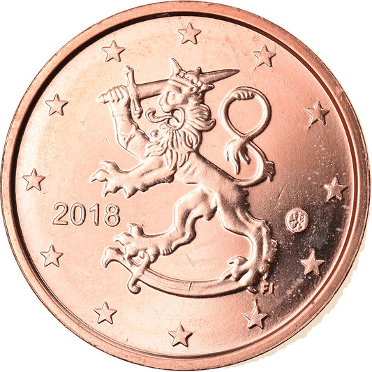 Finlandiya, 
  
  2 Euro Cent, 
  
  2018