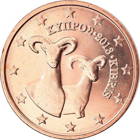 Kıbrıs, 
  
  2 Euro Cent, 
  
  2013