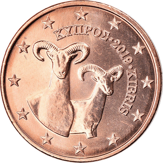 Kıbrıs, 
  
  2 Euro Cent, 
  
  2019