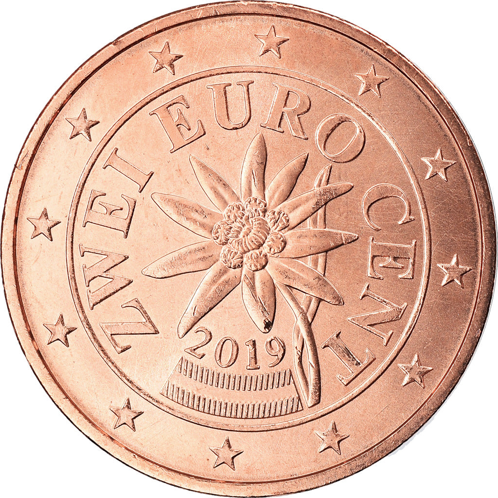 Avusturya, 
  
  2 Euro Cent, 
  
  2019