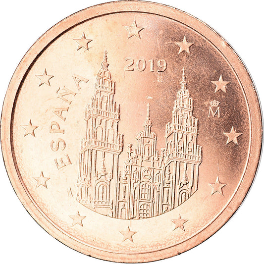 İspanya, 
  
  2 Euro Cent, 
  
  2019