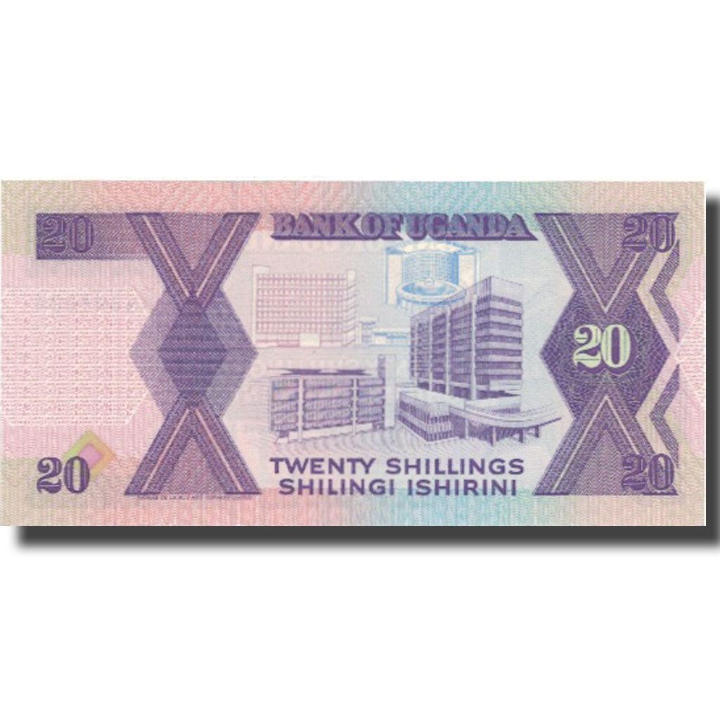 Banknot, 
  
  Uganda, 
  
  20 Şilin