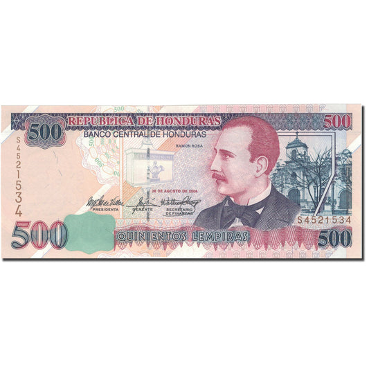 Banknot, 
  
  Honduras, 
  
  500 Lempira