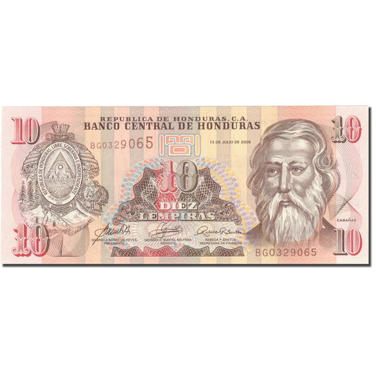 Banknot, 
  
  Honduras, 
  
  10 Lempira