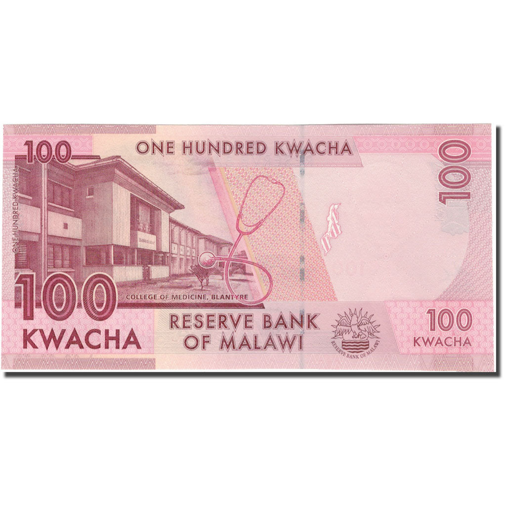 Banknot, 
  
  Malawi, 
  
  100 Kvaça