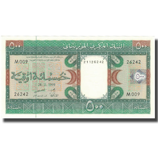 Moritanya, 
  
  500 Ouguiya, 
  
  1999-11-28