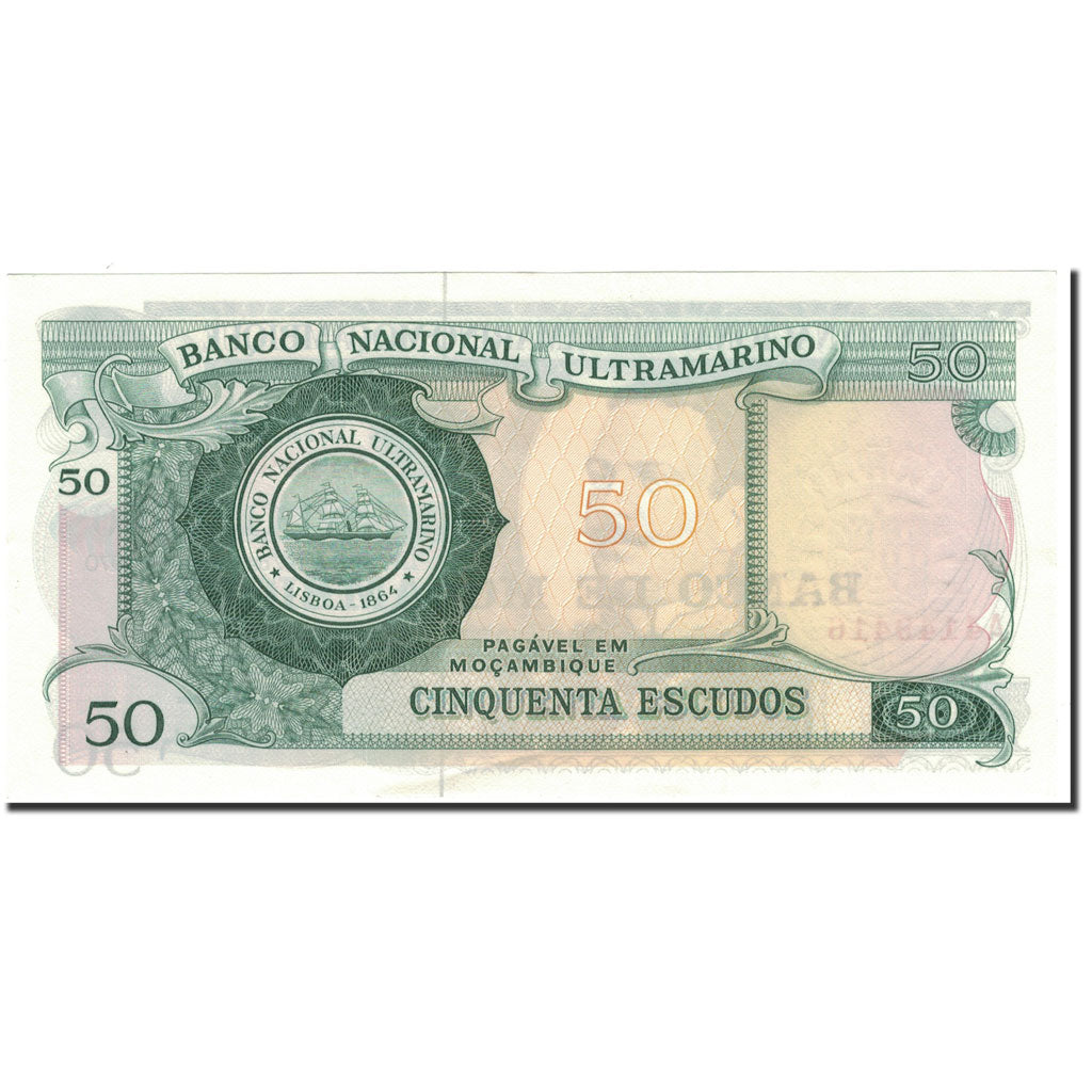 Banknot, 
  
  Mozambik, 
  
  50 Escudo